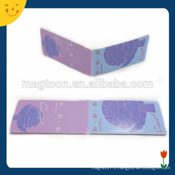 Petite taille, grande taille, couleur bleue, couleur pourpre, personnalisé rectangle, signet